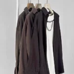 شومیز کتان نخ آستین بلند تابستانی