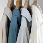 شومیز کتان نخ آستین بلند تابستانی