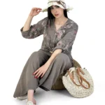 شلوار لینن ایتالیایی مدل آزاد