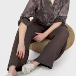 شومیز و شلوارلینن ایتالیایی مدل گره دار