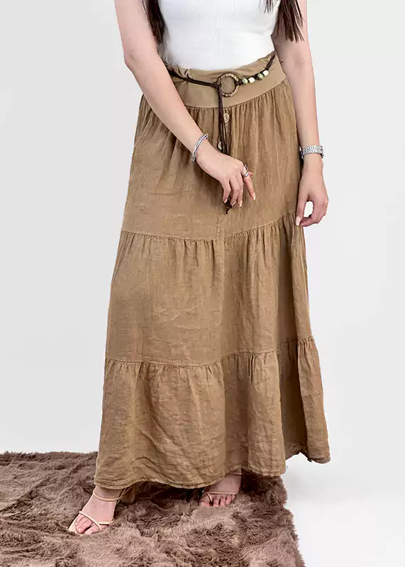 دامن لینن ایتالیایی وارداتی