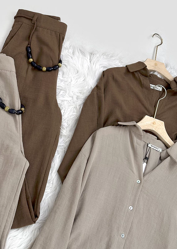 ست شومیز و شلوار نخی خنک